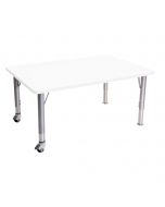 Rectangle Dura Table 1200L x 600W with Adjustable Legs 500 to 740mm