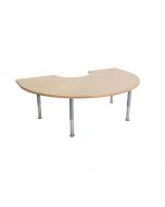 C Shape Dura Table 1200 x 1800 with Adjustable Legs 355 to 610mm