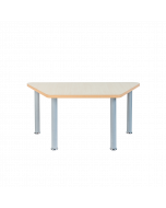 Trapezoidal Dura Table 1200 x 520 with Fixed Metal Legs