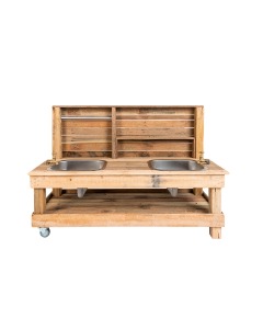 Birrabang Outdoor Double Mud Kitchen  with Back