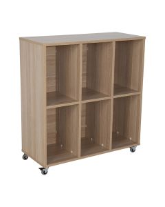 Standard 6 Space Bag Storage Unit 1000H - Oak