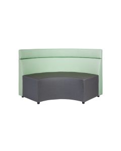 Grospace FR 450H Curved Mid Back Sofa - Jade