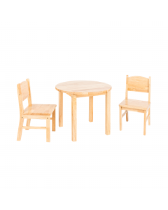 Woodmill Home Corner Table & Chair Set