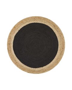 Atlas Polo Black Rug Round