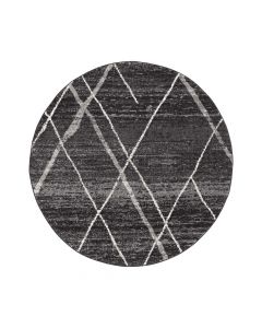 Oxford Charcoal Rug Round