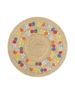 Atlas Fruit Multi Colour Rug Round 1200x1200mm