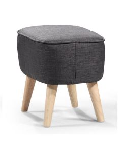 Georgia Footstool - Charcoal