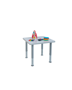 Square Dura Table 600L x 600W with Adjustable Legs 355 to 610mm