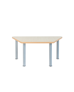 Trapezoidal Dura Table 1200 x 520 with Fixed Metal Legs